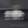 50 Holes Clear Acrylic Test Tube Display Rack/Plastic Tube Stand Holder